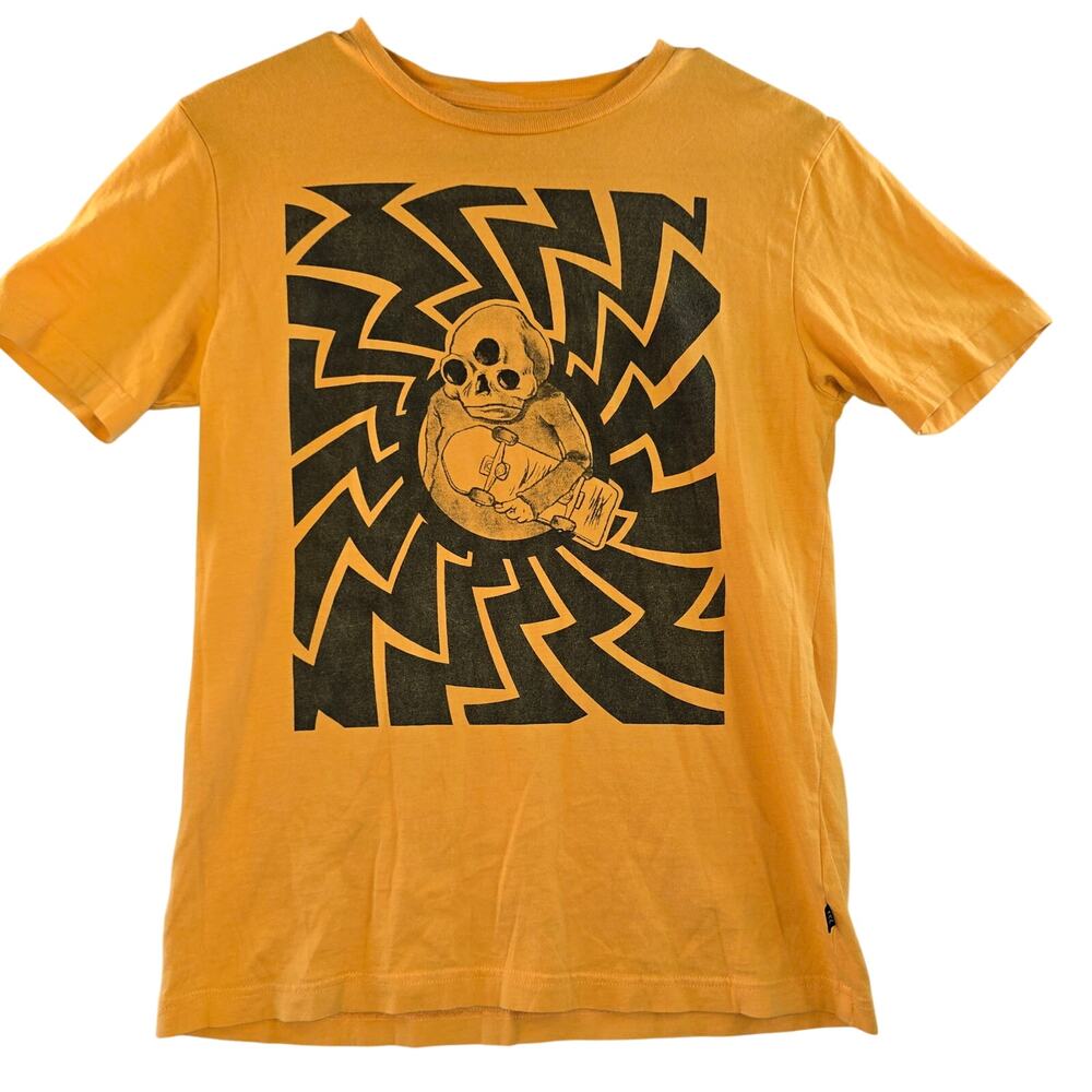 Shawn White Women’s Orange Graphic Skateboarding T-Shirt Size S